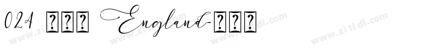 024 英格兰 England字体转换